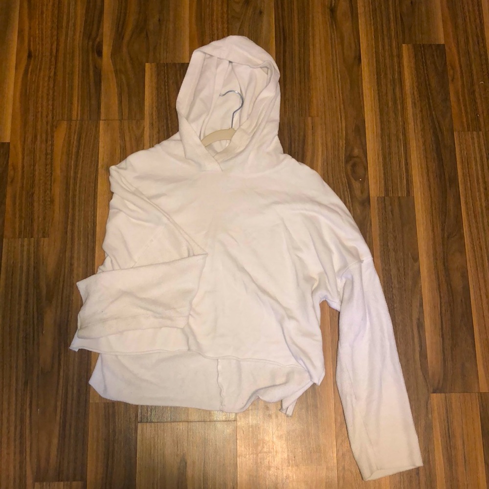 White cropped sweater